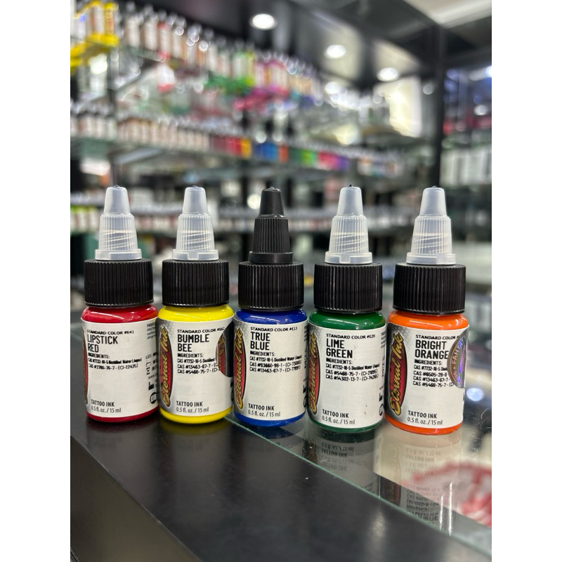 🔴Eternal ink หมึกสีแท้ขนาดครึ่งออน(15ml)หมึกสักลายแทททูโดยตรง ปลอดภัยต่อร่างกาย มาตรฐานUSA🇺🇸