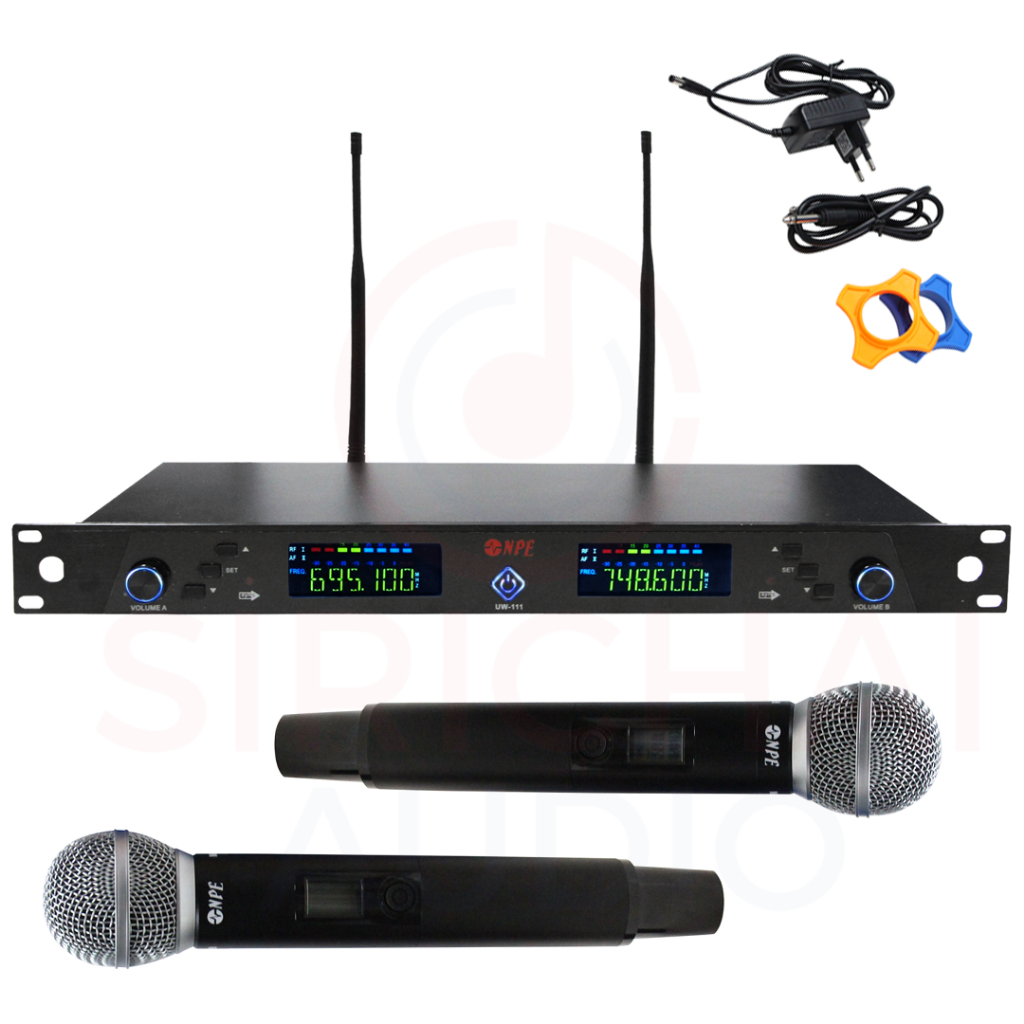 ไมค์ลอย NPE รุ่น UW111 แบบมือถือคู่