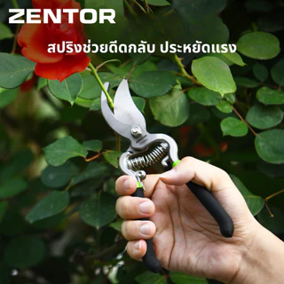 Zentor กรรไกรตัดกิ่งไม้ กรรไกรตัดกิ่ง ขนาด 8 นิ้ว สำหรับทำสวน ตัดแต่งกิ่งไม้ Pruning Shears