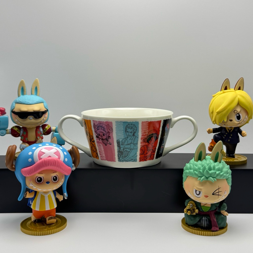 แก้วทรงถ้วยเซรามิกวันพีช Domino’s pizza x Onepiece มือสองของแท้ สภาพดี