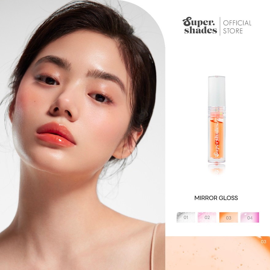 SuperShades Mirror Gloss มิลเลอร์ กลอส มีทั้งแบบใส & เปลี่ยนสีตามค่า pH ลิปกลอส ปากฉ่ำวาว