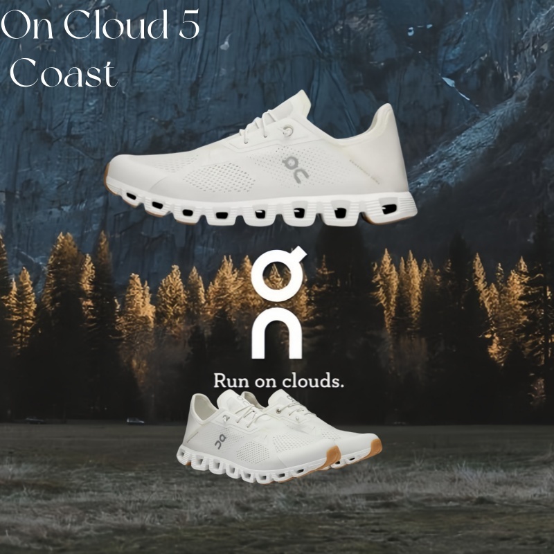 On Cloud 5 Coast White Unisex（ของแท้ 100 %）
