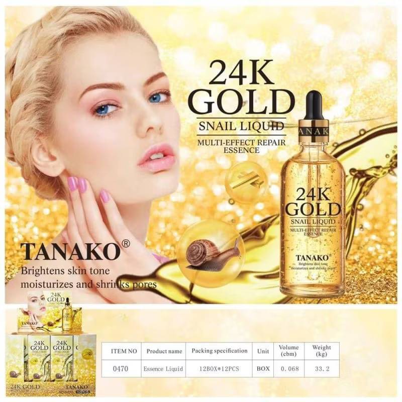 TANAKO GOLD SNAIL ESSENCE ทานาโกะ โกลด์ สเนล เอสเซนส์ 100ml NO.0470