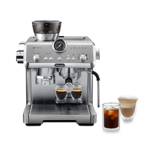 De'Longhi เครื่องชงกาแฟเอสเพรสโซ พร้อมนวัตรกรรมการสกัดเย็น La Specialista Opera รุ่น EC9555.M สีเงิน
