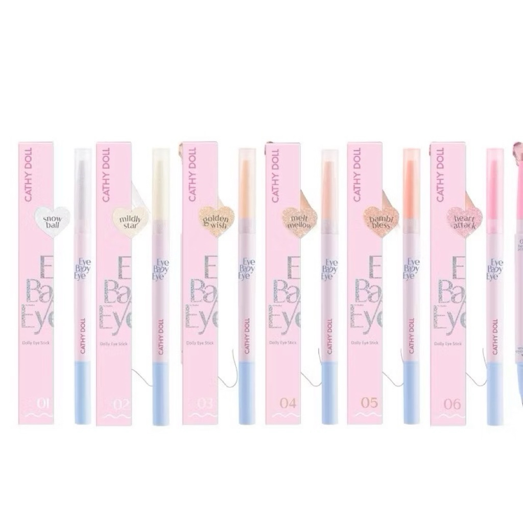 Cathy Doll Eye Baby Dolly Eye Stick เคที่ดอลล์ อายเบบี้อาย ปากกาดอลลี่อาย 0.2g+0.3ml เนื้อครีม