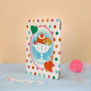 LAONGMOON เคสไอแพดหมุนได้ 360° แบบฝาพับ พิมพ์ลาย Lucky Girl Collection ipad case ใส่ปากกาได้