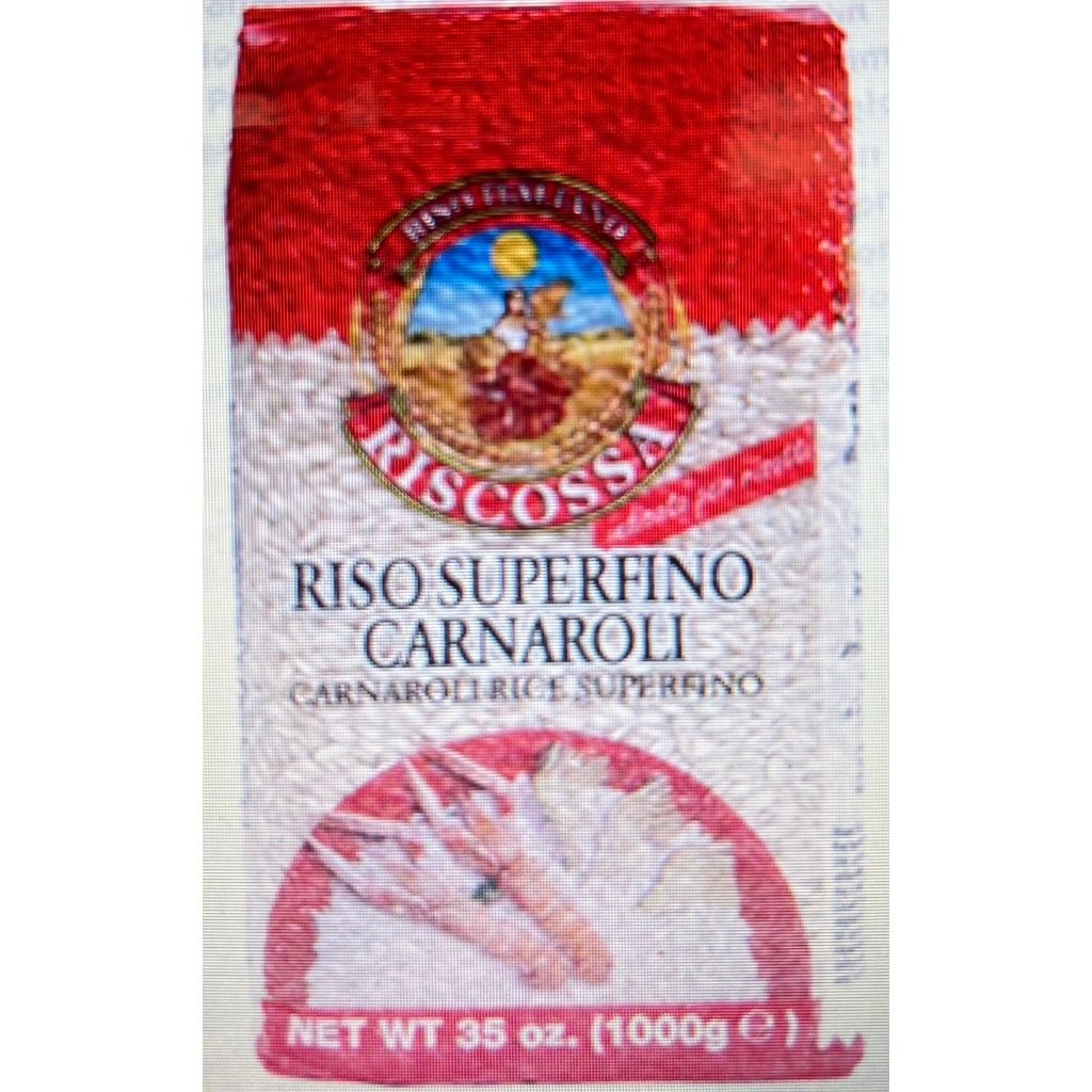 ข้าว RISCOSSA Risotto Carnaroli Rice 1kg.ข้าวอิตาลี คานาโรรี่ สำหรับริซอตโต้ 1กิโลกรัม