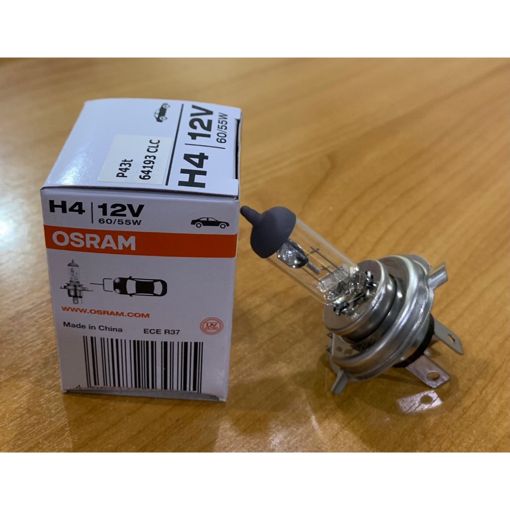 OSRAM หลอดไฟหน้ารถยนต์ ขั้ว H4 12V. 60/55W