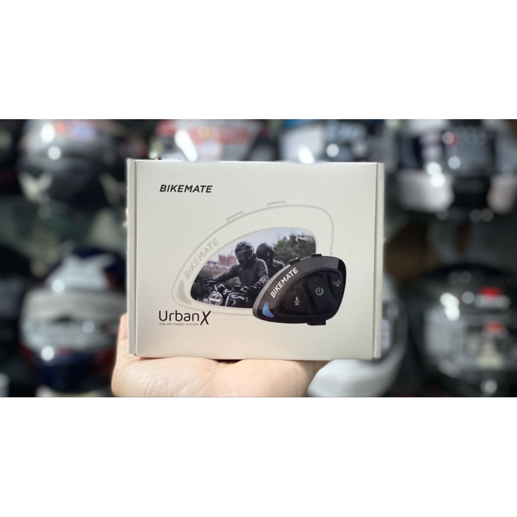 บลูทูธติดหมวกกันน็อค BIKEMATE!BIKEMATE BMT01 Bluetooth อินเตอร์คอมได้ 2 คน