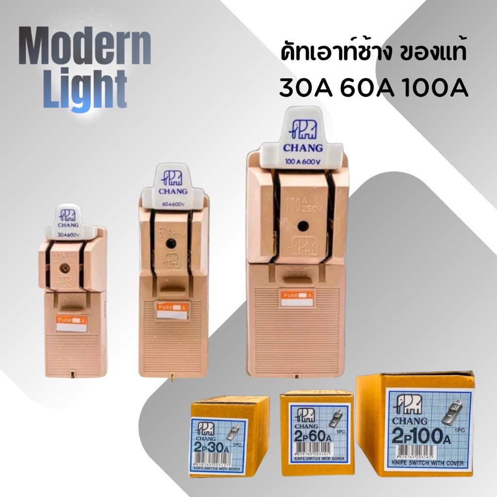 คัทเอาท์ช้าง 2p 30a 60a 100a