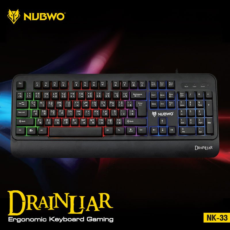 คีย์บอร์ด Nubwo DRAINLIAR NK-33