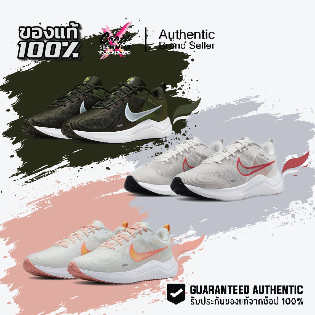 Nike Downshifter 12 (DD9293-300 / DD9294-101 / DD9294-004 / DD9293-009) ลิขสิทธิ์แท้ Nike รองเท้า