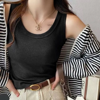 เสื้อกล้ามคอเว้า รุ่นไม่มีฟองน้ำ ผ้าเรย่อนใส่สบาย ทรงเข้ารูปสวย มีสไตล์เป็นของตัวเอง สินค้าพร้อมส่ง จากไทย