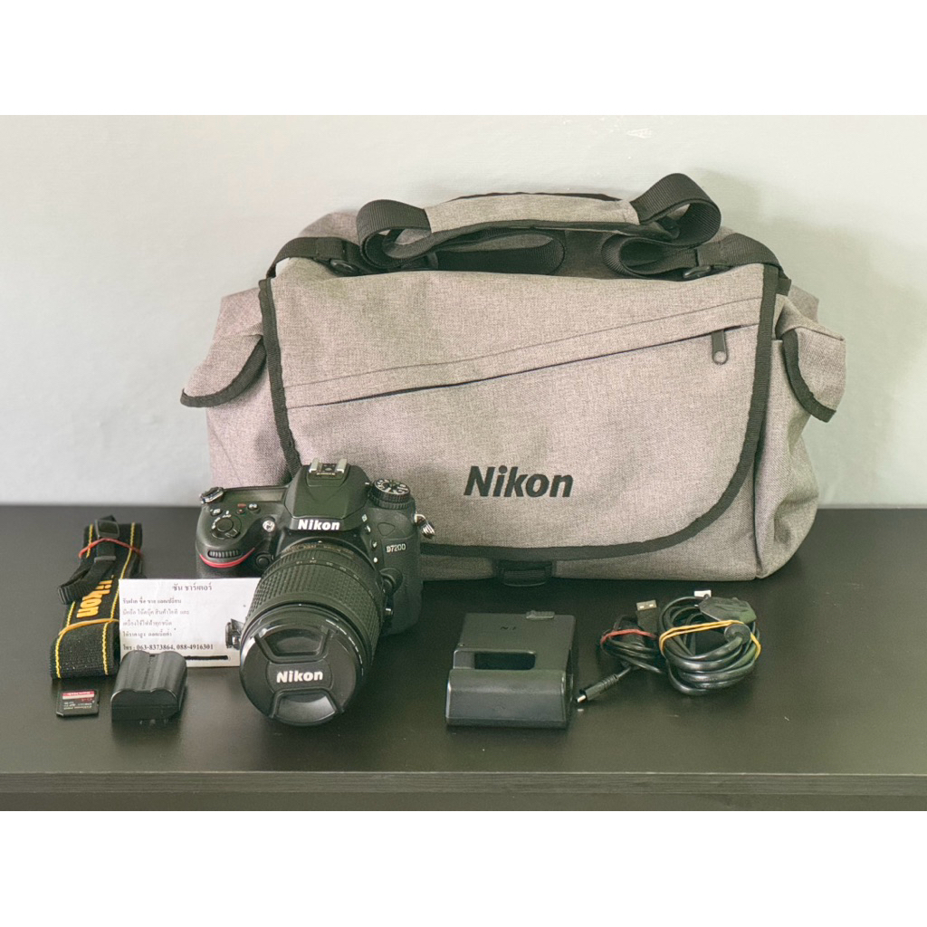กล้อง NIKON D7200+เลนส์ 18-140mm ชัตเตอร์น้อยๆ (มือสอง สภาพสวย)