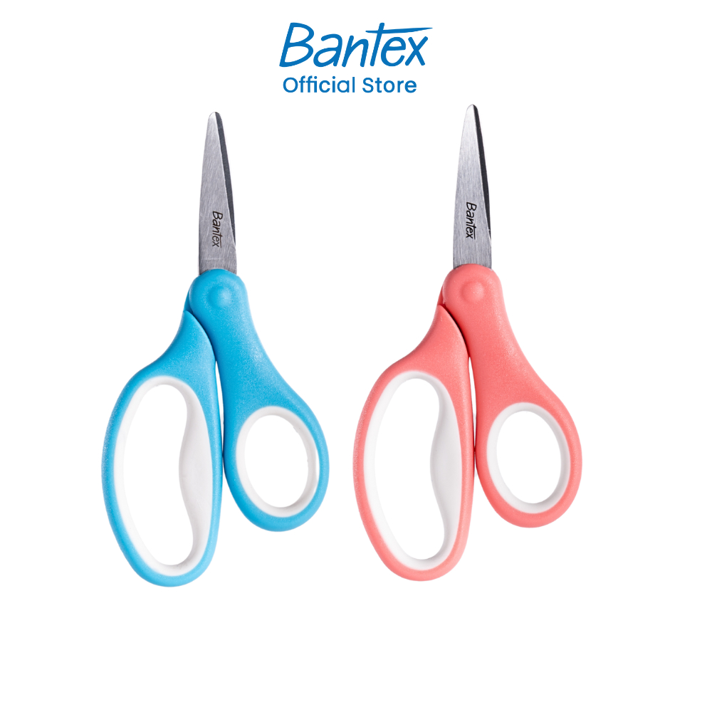 Bantex กรรไกร กรรไกรตัดกระดาษ สุ่มสี วัสดุสแตนเลส แข็งแรงด้ามจับพลาสติก พกพาสะดวก Scissors