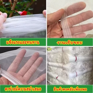 ตาข่ายปลูกผัก มุ้งกันแมลงผัก มุ้งขาว 32ตา 40ตา 60ตา ตาข่ายกันแมลงปลูกผัก เนื้อหนา ทนทาน ส่งจากไทย