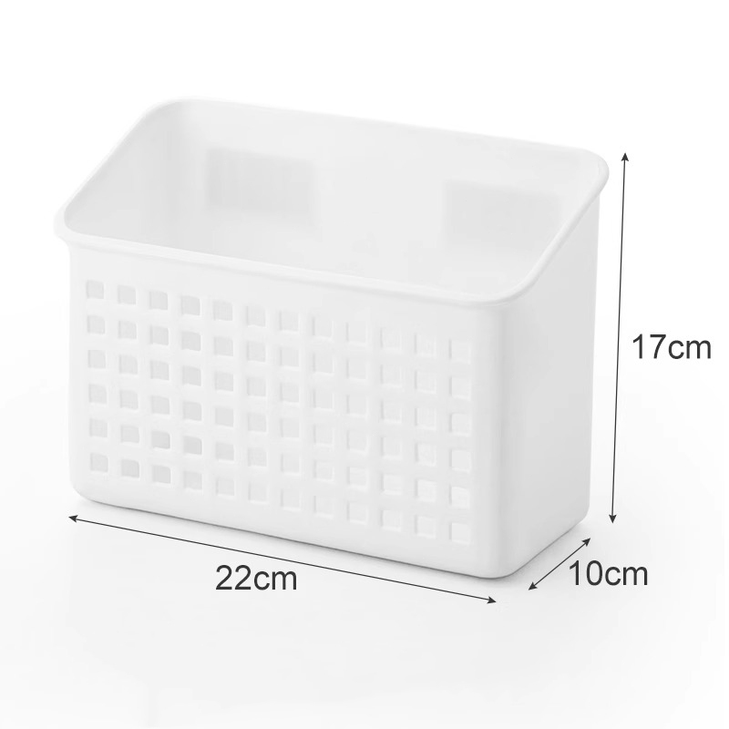 กล่องเก็บของติดตู้เย็น แม่เหล็กดูด กล่องจัดเก็บความจุใหญ่ ติดแผ่นดูด แข็งแรงรับน้ำหนักได้มาก ชั้นเก็บของในครัว - รูปที่ 7