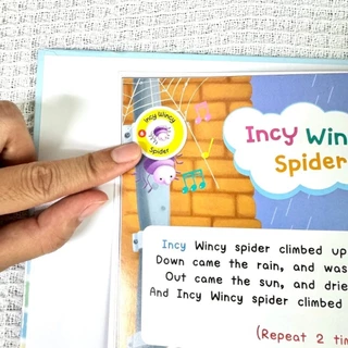 หนังสือพร้อมปุ่มกดฟังเสียง! ฝึกฟัง ฝึกร้อง เพลงเด็กแสนสนุก Sound Book Songs for Kidsเป็ดน้อยหมวกแดง