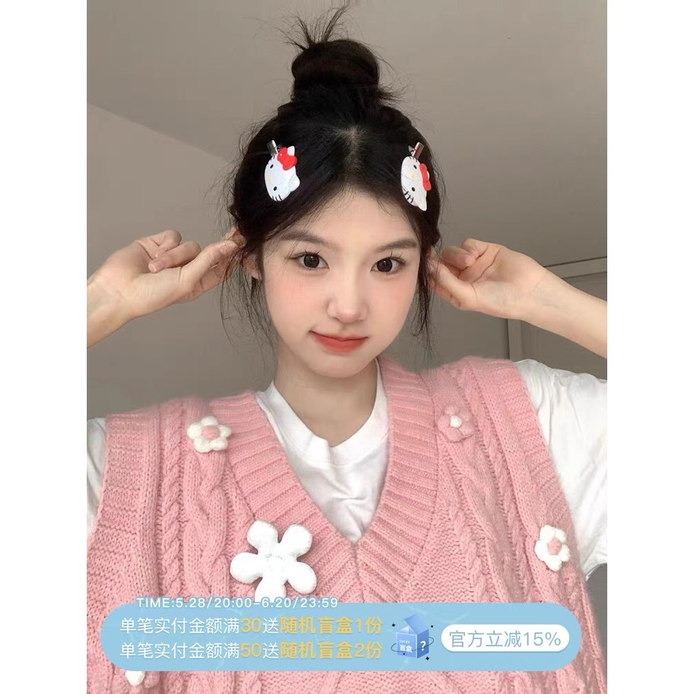🎀ร้านไทย🇹🇭🎀ส่งของไว🎁  กิ๊บติดผมลายการ์ตูนเฮลโลคิตตี้ กิ๊บการ์ตูน น่ารักๆสไตล์เกาหลียอดฮิต