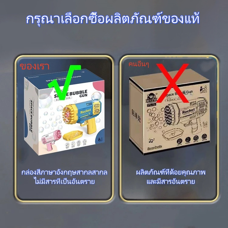 ปืนเป่าฟอง ไฟฟ้า แบบเยอะ ปืนยิงบับเบิ้ล ปืนยิงฟอง อัตโนมัติ ของเล่นเด็ก ​ของขวัญวันเกิดเด็ก พร้อมส่ง bubble gun - รูปที่ 5