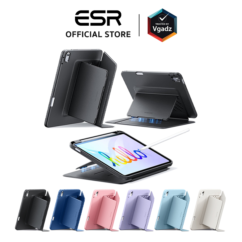 ESR - เคสสำหรับ iPad Air 10.9"(5th/4th Gen) / Air 11 / Air 13"(2025/2024) รุ่น Flip Magnetic Case (Pencil Holder)