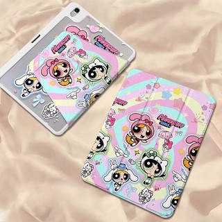 🔥พร้อมส่ง🔥เคส iPad Air8 11/13 Air7 Gen12 ที่ใส่ปากกา พาวเวอร์พัฟเกิร์ล เคสiPadหมุน 360°Gen10/11 Gen9