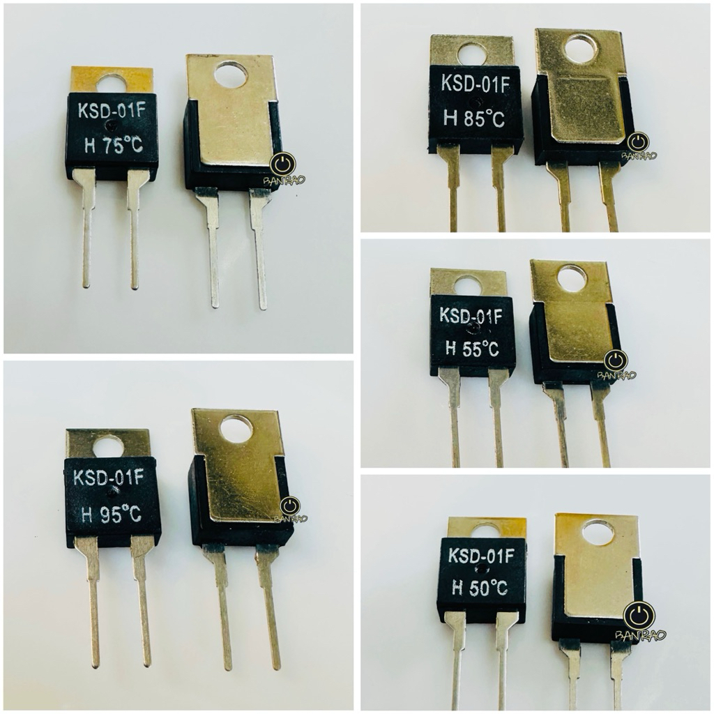 สวิทช์ อุณหภูมิ แบบ 2ขาลงปริ้น KSD-01F TO-220