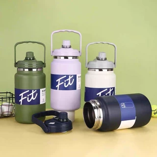 แก้วเก็บอุณหภูมิ กระติกน้ำ แสตนเลส304 ขนาด 1.5L/2L/2.5L แก้วไหญ่ อย่างดี กระติกน้ำแข็ง เก็บความเย็นได้ดขวดน้ำ พกพา กลางแ