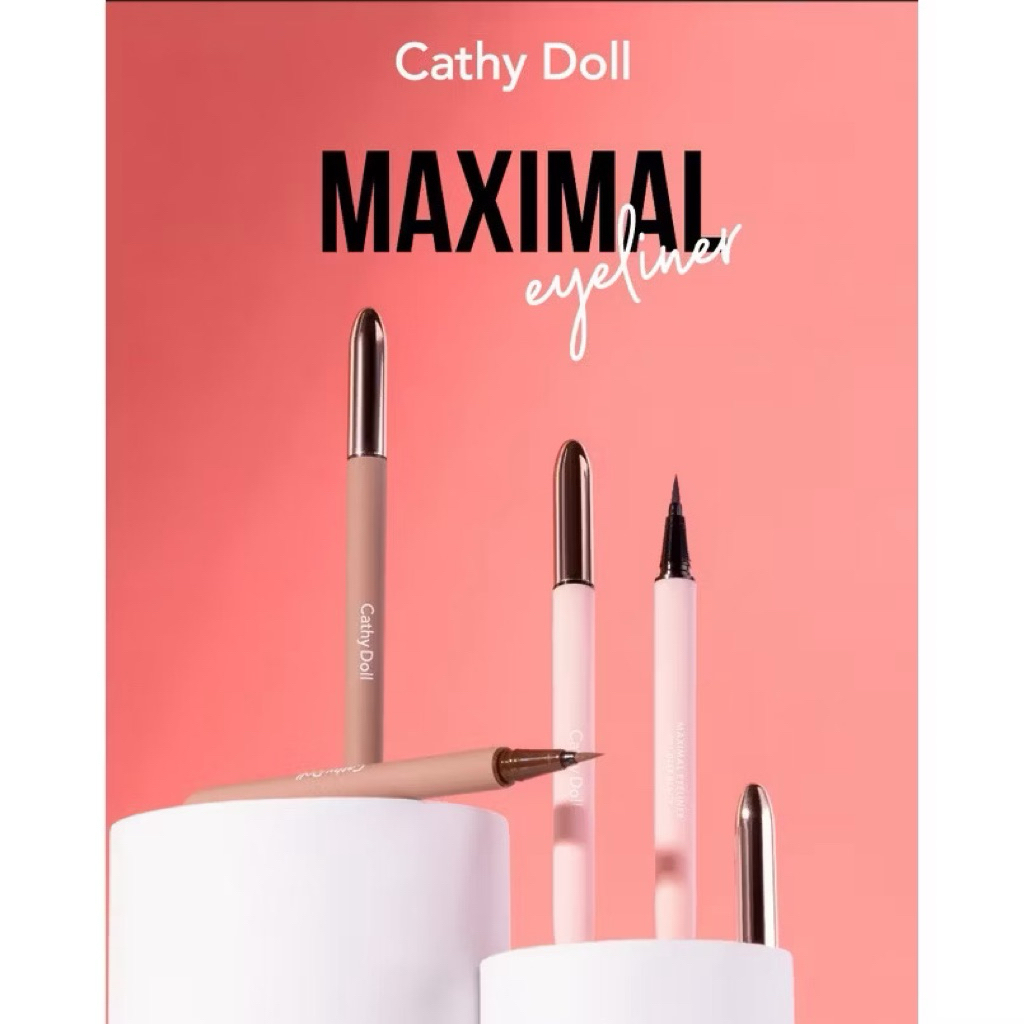 อายไลน์เนอร์ Cathy Doll Maximal Eyeliner เขียนขอบตา กรีดตา เขียนตา ขอบตา อายไลน์เนอร์กันน้ำ ตาคม