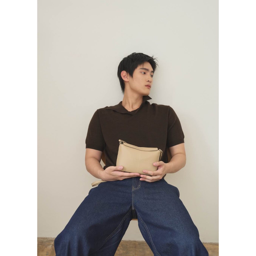 Box bag small - Premium Microfiber leather