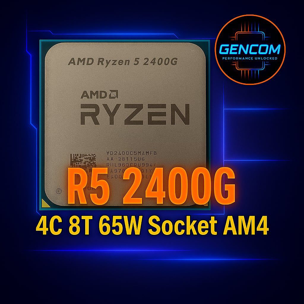 ซีพียู CPU AMD Ryzen 5 2400G 3.6GHz turbo 3.9GHz [AM4] (4คอ8เทรด) ฟรีซิลิโคน1ซอง R5 2400G