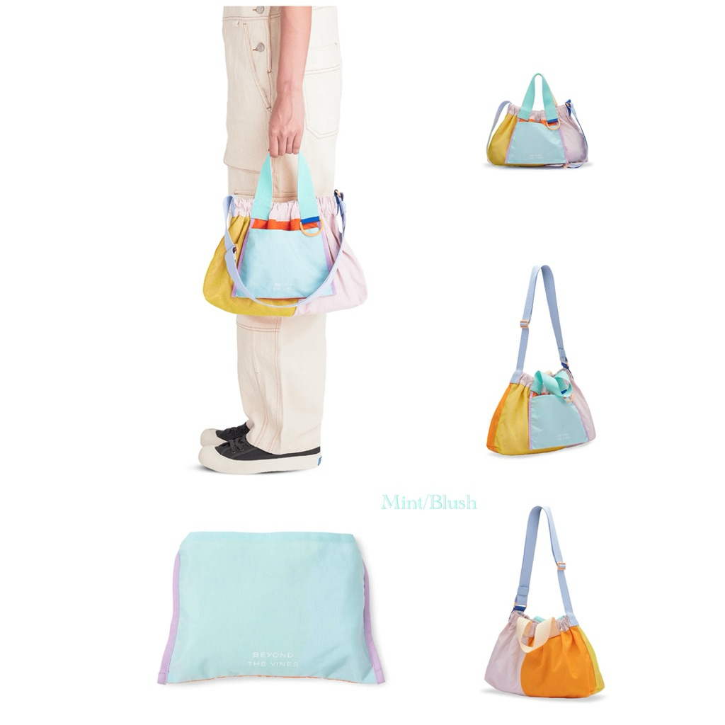 พร้อมส่ง BTV Beyond the Vines Super Panelled XS Dumpling Bag จากช็อปไทย กระเป๋า ผ้า สะพายข้าง เบา