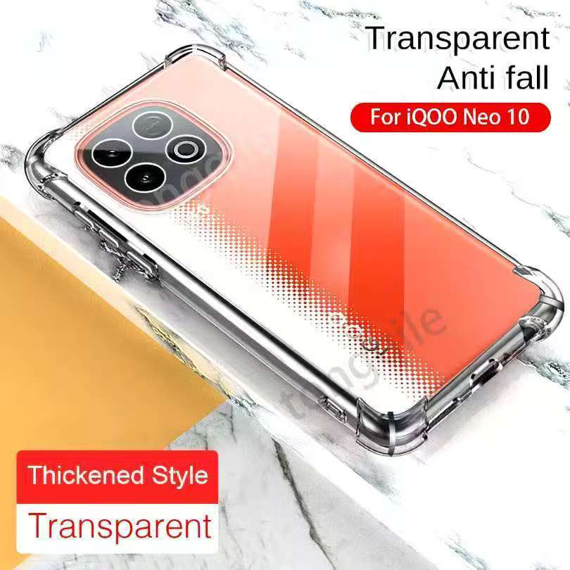 Vivo iQOO Neo10 Pro+/Vivo iQOO Neo 10 5GเคสTPUใสกันกระแทกแบบคลุมกล้องVivo iQOO Z10 Turbo 5G/Vivo iQO