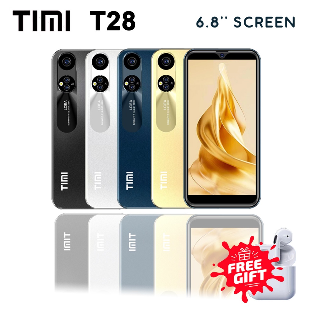 โทรศัพท์ TIMI T28 หน้าจอ6.8นิ้ว แบต 5500 Ram6 Rom128GB android13 กล้องหน้า 8ล้าน หลัง 13ล้าน
