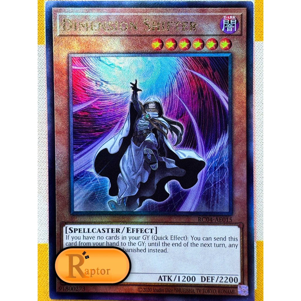 RC04-AE015 : Dimension Shifter [Ultimate Rare] (Yu-Gi-Oh! : ลิขสิทธิ์แท้) - [RaptorzCards]