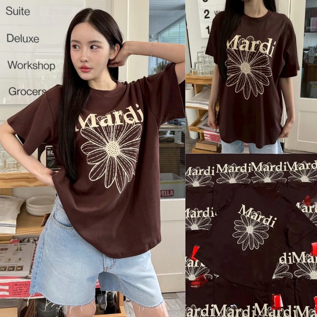 COD✅ (จัดส่งในกรุงเทพฯ) MAO Shop ✨ เสื้อ เสื้อยืด oversize h&m เสื้อสตรีท ผู้หญิง 2025 เสื้อหวานๆ
