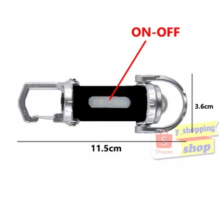 KJ-003 พวงกุญแจไฟฉาย ไฟฉาย LED ไฟสปอร์ตไลท์พวงกุญแจพกพา ไว้ใช้ฉุกเฉิน มี 6โหมด ชาร์จ USB