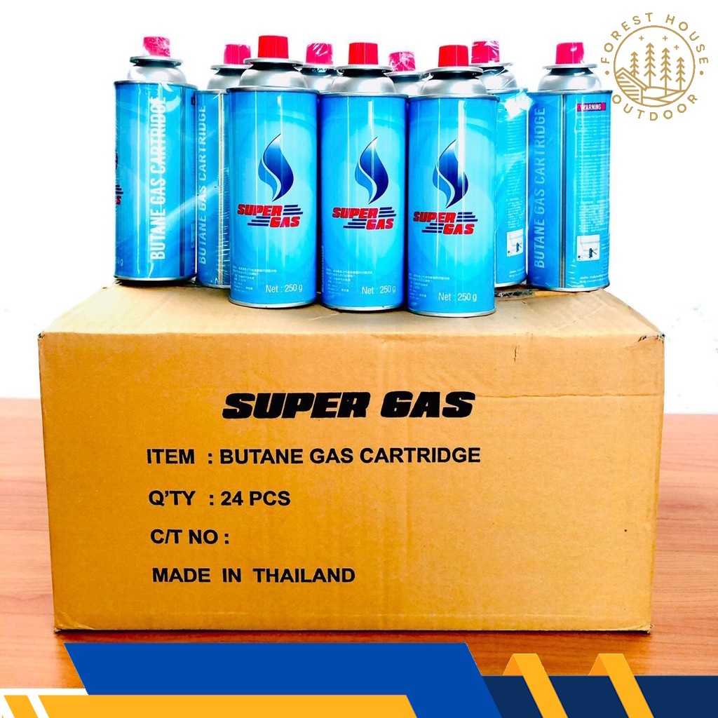 SUPER GAS  / PT GAS แก๊สกระป๋อง ขนาด 250 กรัม  1ลัง 8แพ็ค 24 กระป๋อง (พร้อมส่ง) ราคา ถูกที่สุด ดีลบีเคเค แกลเลอรีภาพที่ 3