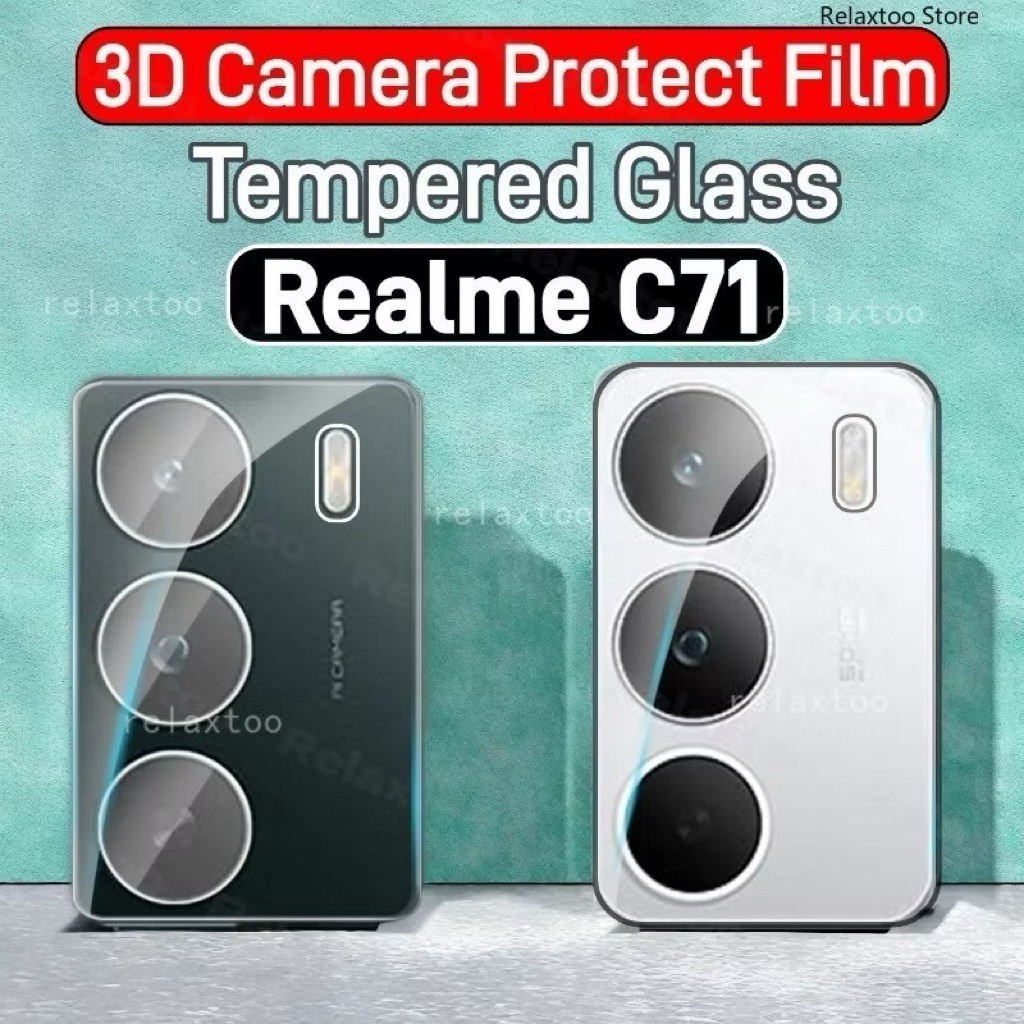ฟิล์มกระจกเลนส์กล้อง สำหรับ Realme C71/C75/C75X ฟิล์มกันรอยกล้องด้านหลังแบบใส ฟิล์มกระจกนิรภัยป้องกั