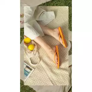 **ส่งด่วนภายในวัน** (มีไซส์ใหญ่ 36-45) รองเท้าแตะหูหนีบ งานเกาหลี สีพาสเทล สีพื้น