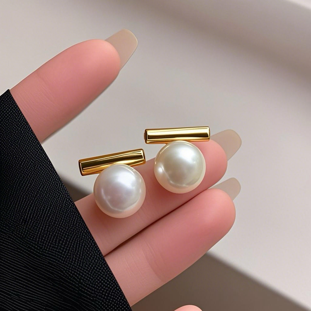 ต่างหู ประดับมุก Sasa Earrings (รหัสER44)