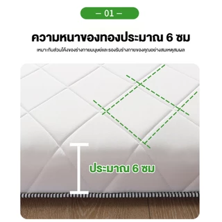 ที่นอน 3ฟุต 3.5ฟุต 5ฟุต 6ฟุต แก้ปวดหลัง ที่นอนหุ้มเบาะหอพักนักศึกษาวิทยาลัย แผ่นยางพับได้ แบบนุ่มสบายที่นอน