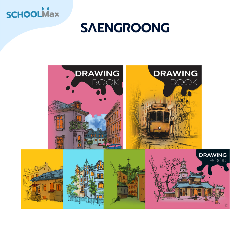 Saengroong Drawing สมุดวาดเขียน กระดาษ150แกรม รุ่น Twilight / เล่ม