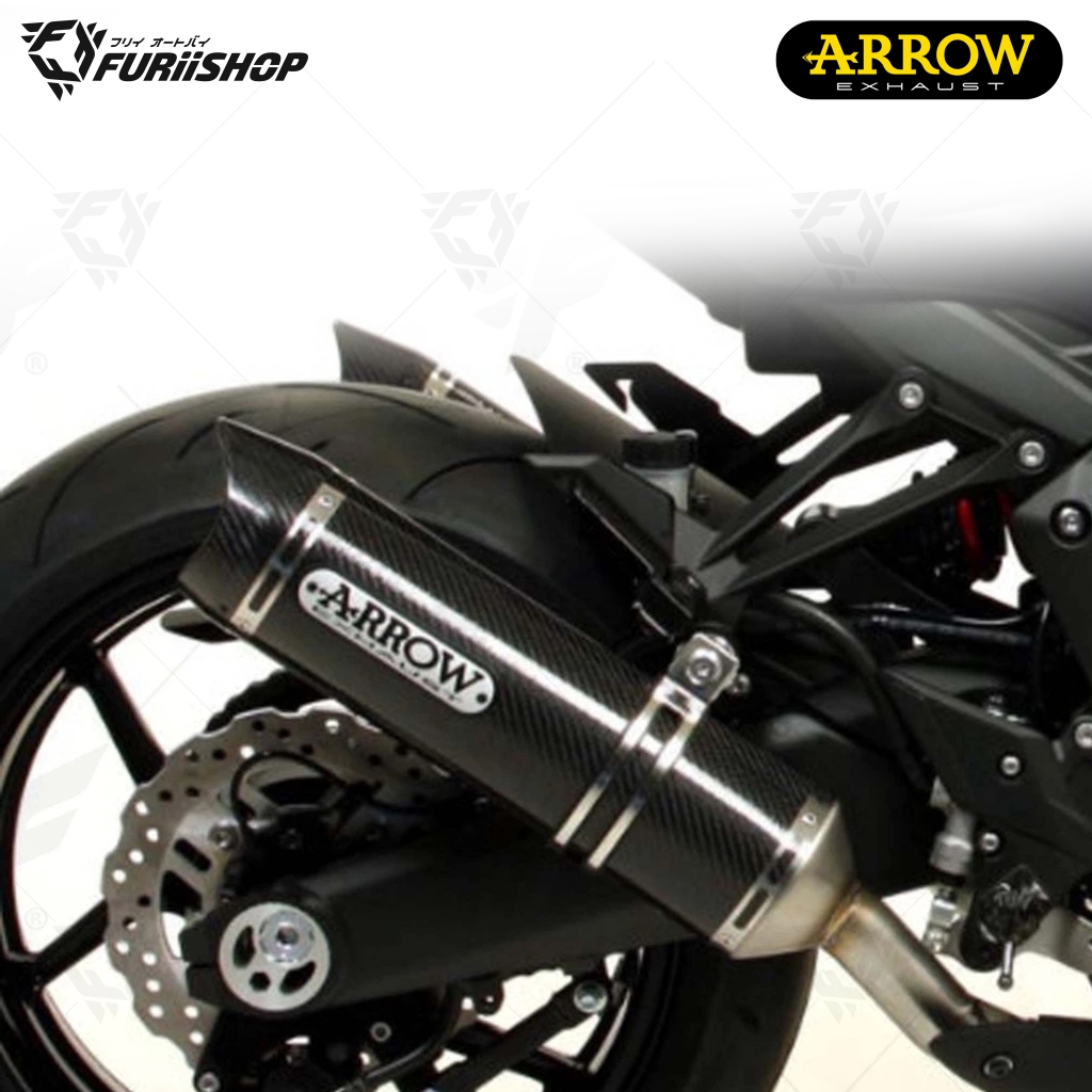 ท่อสูตร/ท่อแต่ง/ท่อไอเสีย Arrow slip Carbon-carbon : for Kawasaki Ninja1000/Z1000SX 2017-2019