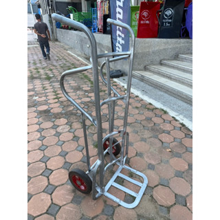 รถเข็นสองล้อ รถเข็น เหล็กแป๊บประปา ล้อ 10นิ้ว รับน้ำหนักได้ถ…