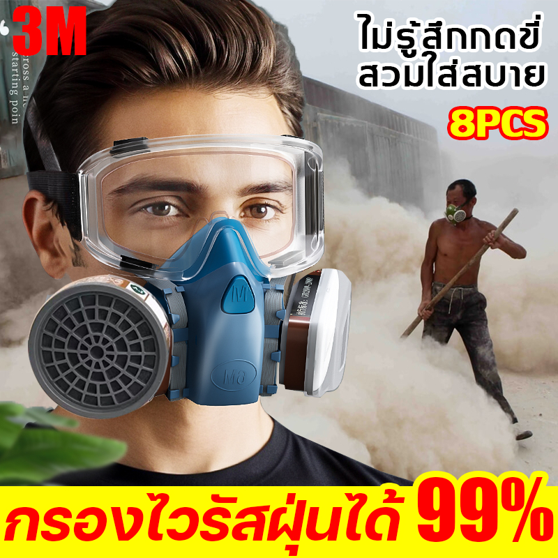 กรองไวรัสฝุ่นได้ 99% หน้ากากเคมี สารกำจัดศัตรูพืช พ่นสี สารเคมี ขัด หน้ากากพ่นยา สะบาย ไม่มีกลิ่น หน้ากากกันเคมี – โปรปัง