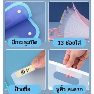 แฟ้มใส่เอกสาร 🗂️ แบบกระเป๋า มีหูหิ้ว 💼 ดีไซน์ทันสมัย ความจุสูง แยกเก็บเอกสารเป็นสัดส่วน 📄