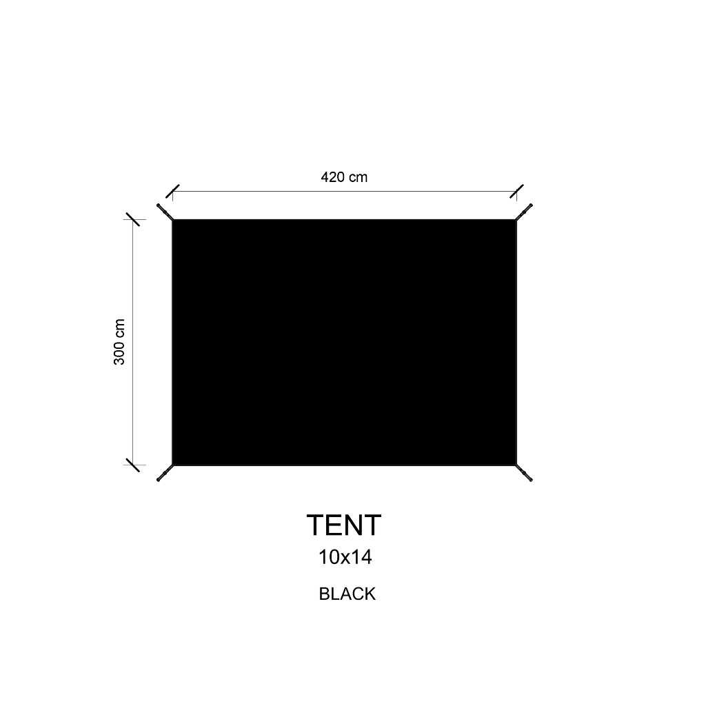 กราวชีท แผ่นรองเต็นท์ 4.2x3.0 FOR Kodiak/Springbar/Campdesign 10x14