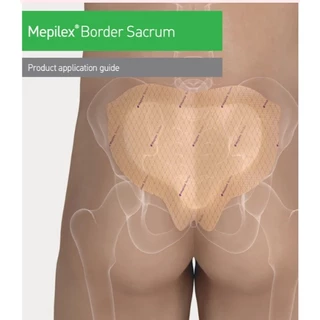 Mepilex Border Sacrum สำหรับแผลกดทับที่ก้นกบ ของแท้พร้อมส่ง EXP 2028 (ราคาต่อ 1 แผ่น)