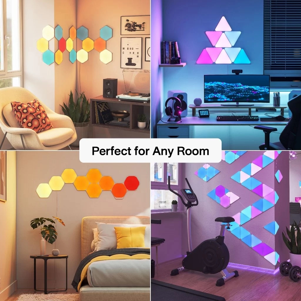 ไฟติดผนัง Nanoleaf (ชุดต่อขยาย) Ultra Black Triangle (Expansion 3 Panels) |NL47-0101TW-3PK [ของแท้/ป